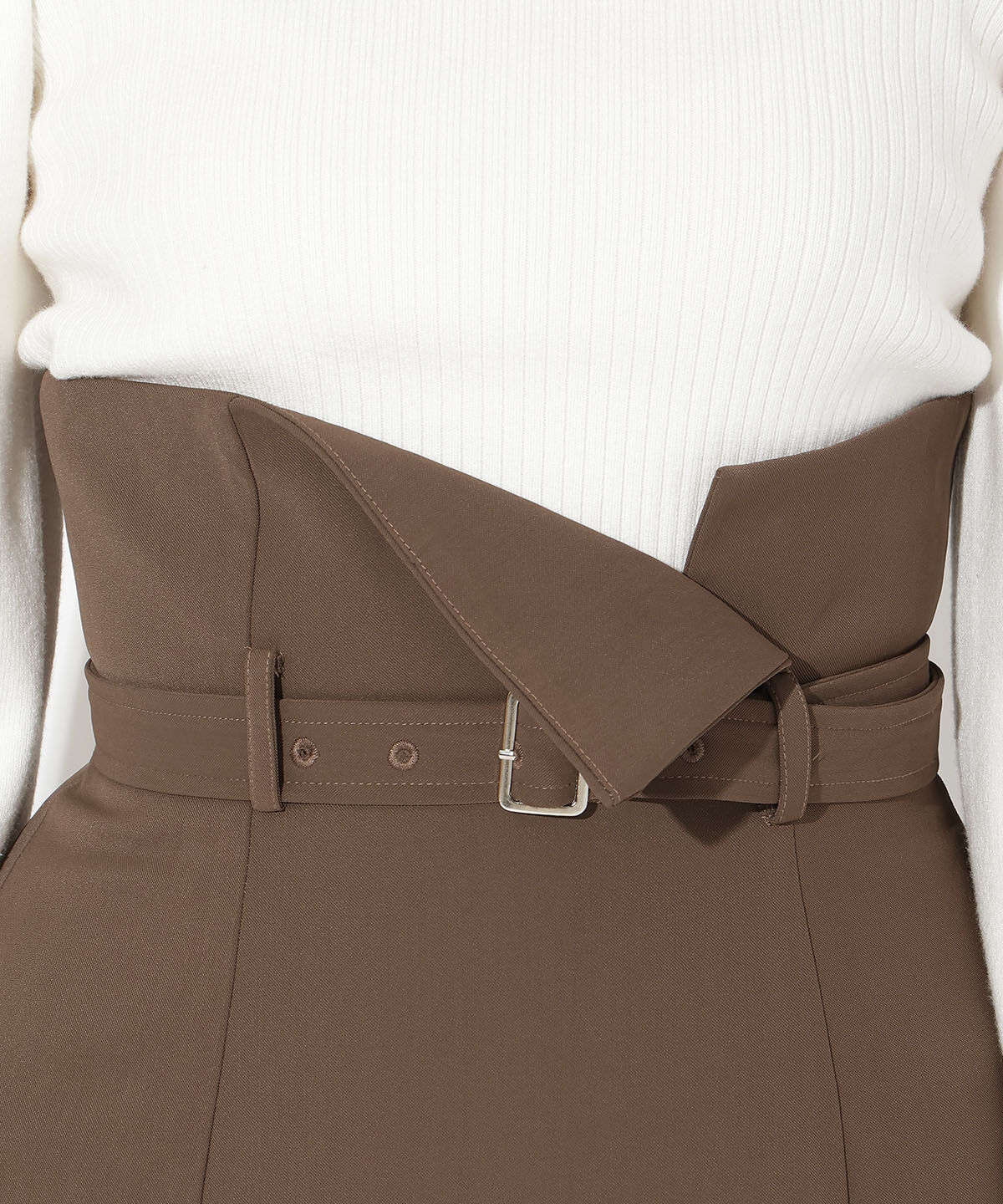 アンドクチュール「ウエスト折り返しマーメイドスカート」|スカート|