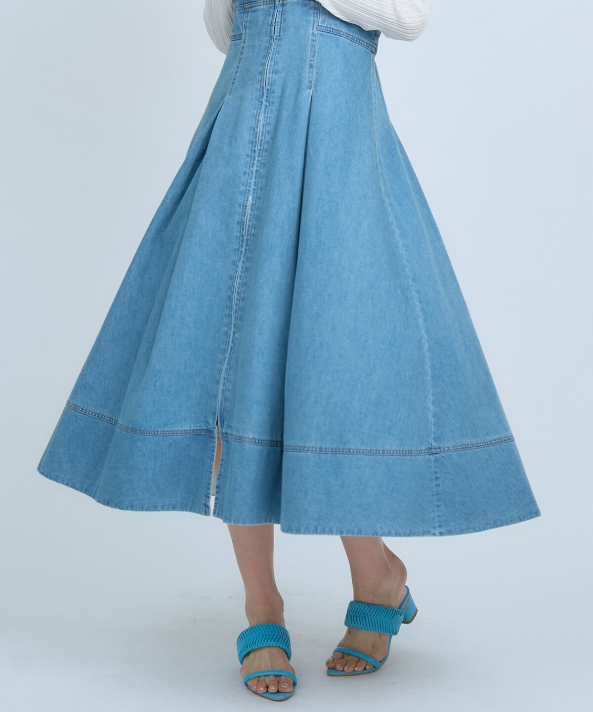 アンドクチュール「デニムジャンパースカート」|ジャンパースカート|