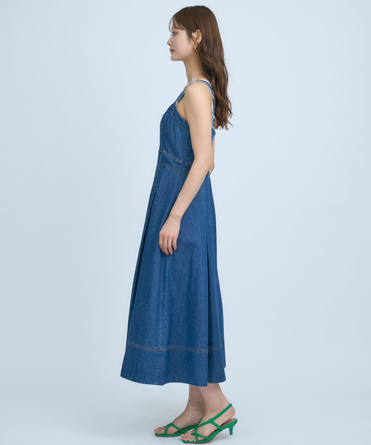 アンドクチュール「デニムジャンパースカート」|ジャンパースカート|