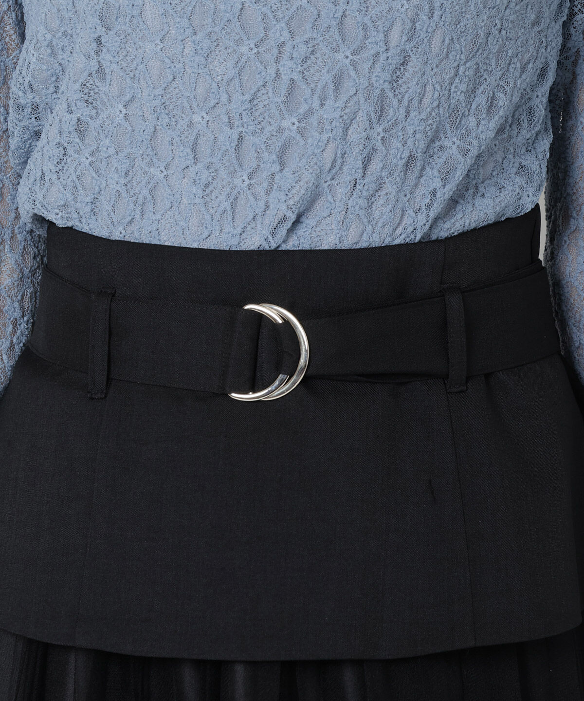 REDYAZEL「切り替えプリーツスカート」|フレア|