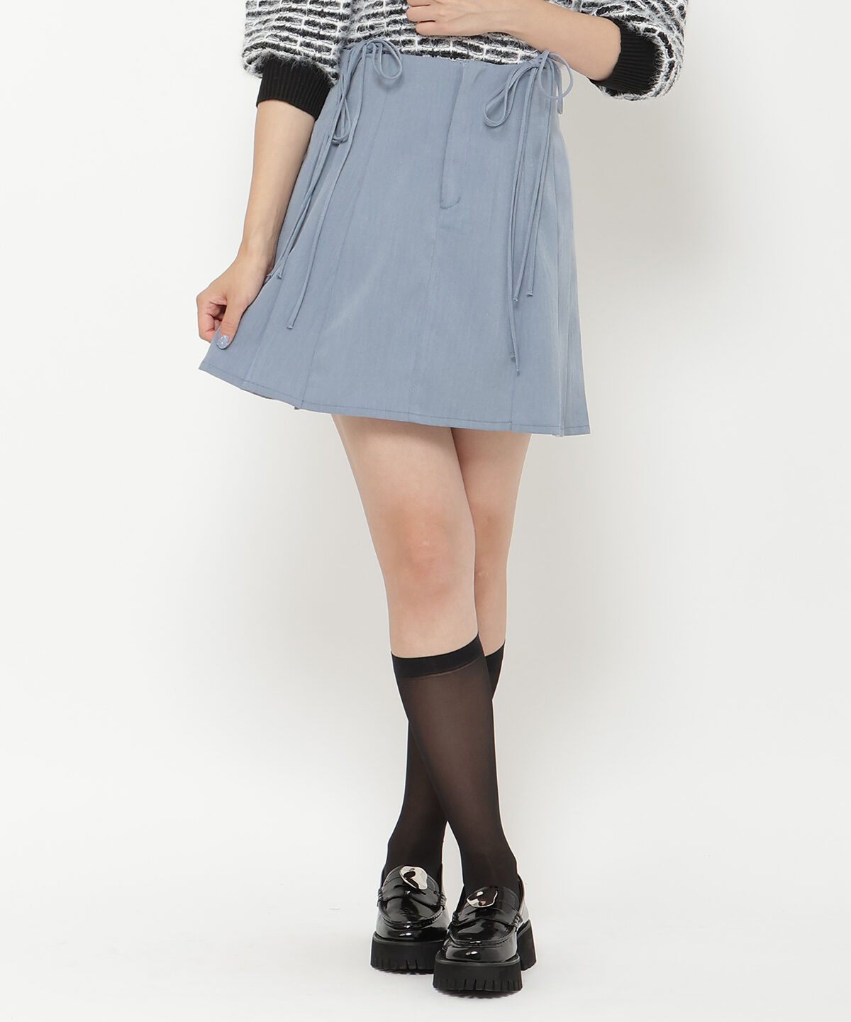 REDYAZEL「ダブルリボンミニスカート」|フレア|
