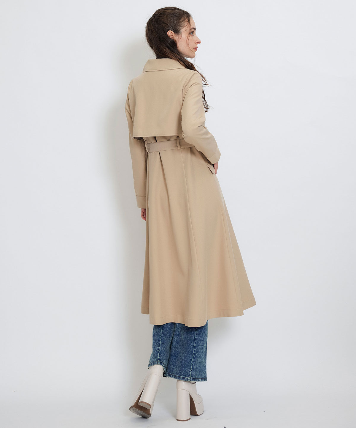 REDYAZEL「2WAYレイヤードライクリボントレンチコート」|トレンチコート|