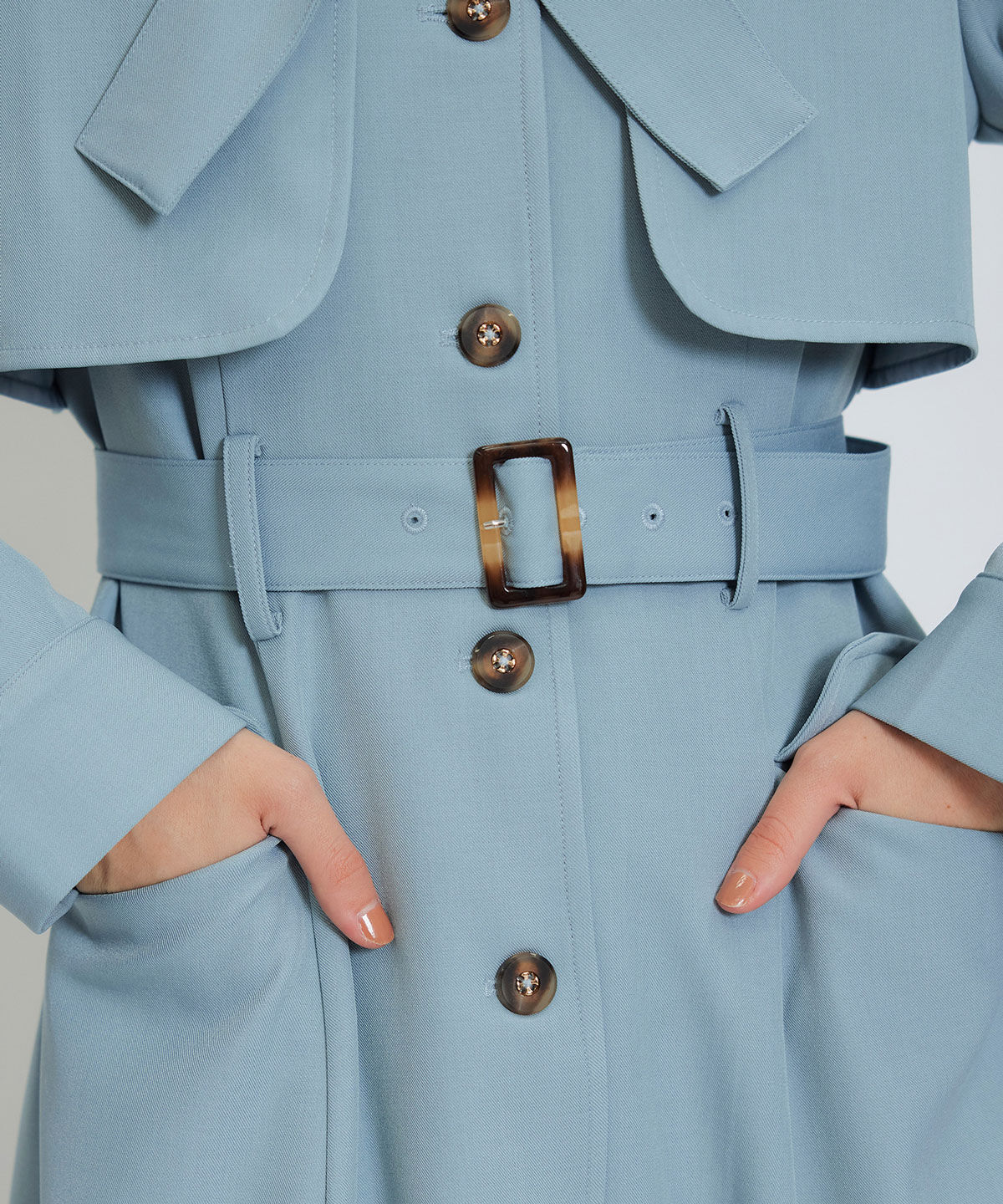 REDYAZEL「2WAYレイヤードライクリボントレンチコート」|トレンチコート|