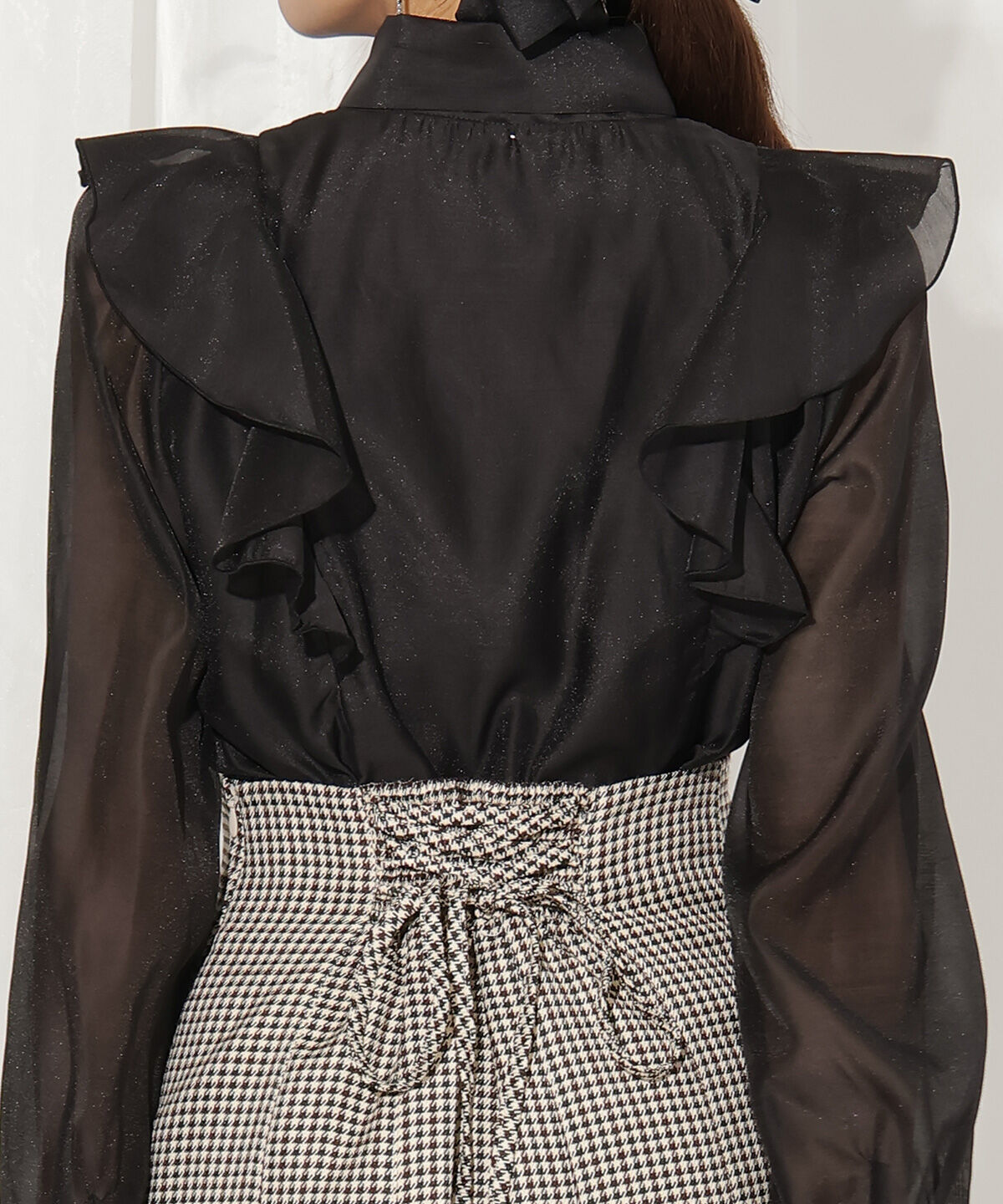 WILLSELECTION「シアーラッフルボウタイブラウス」|シャツ・ブラウス|