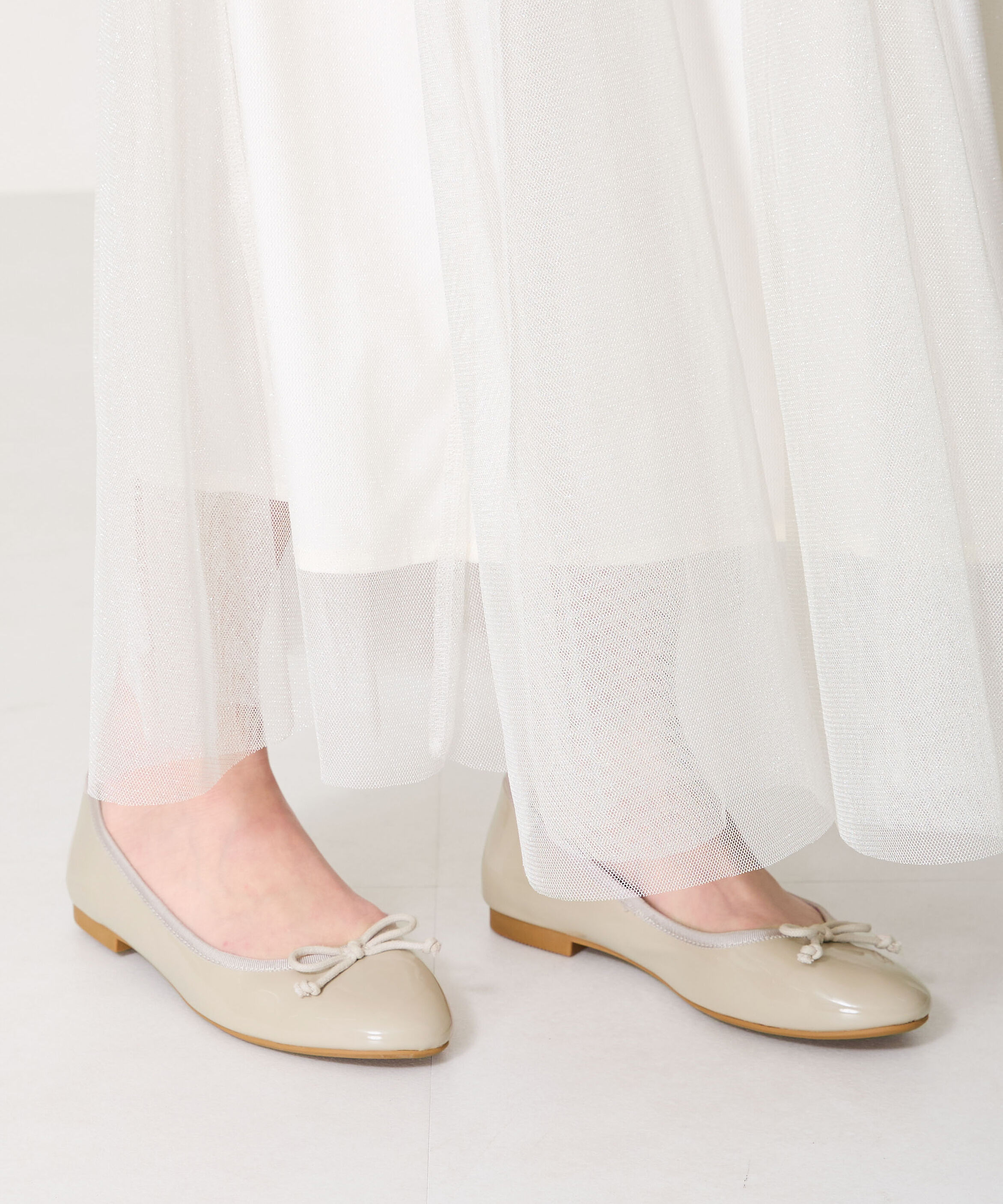 ORiental TRaffic「【 WEB限定 /累計7万足突破】 バレエシューズ /R-4006 パンプス フラット 厚手クッション エナメル」|パンプス|