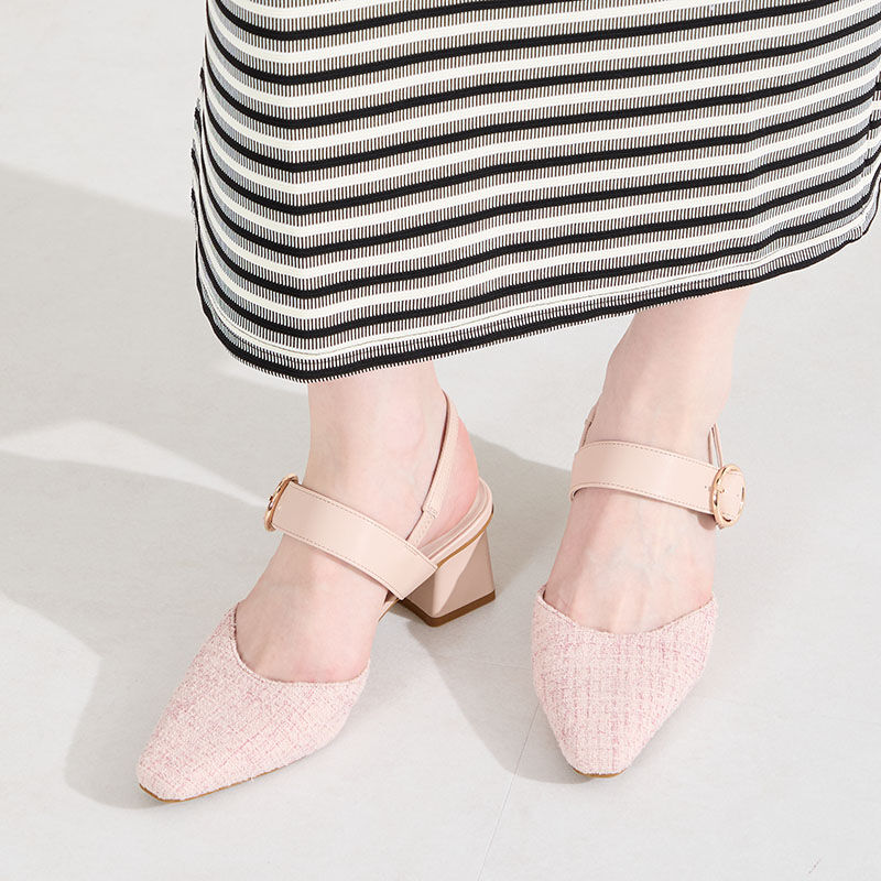 ORiental TRaffic「●2026春夏新作●ラウンドバックルセパレートパンプス/61122」|パンプス|