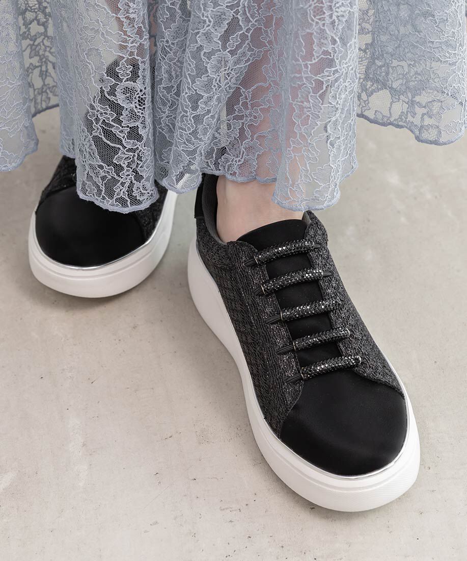  「ビジューパーツグリッタースニーカー」|スニーカー|