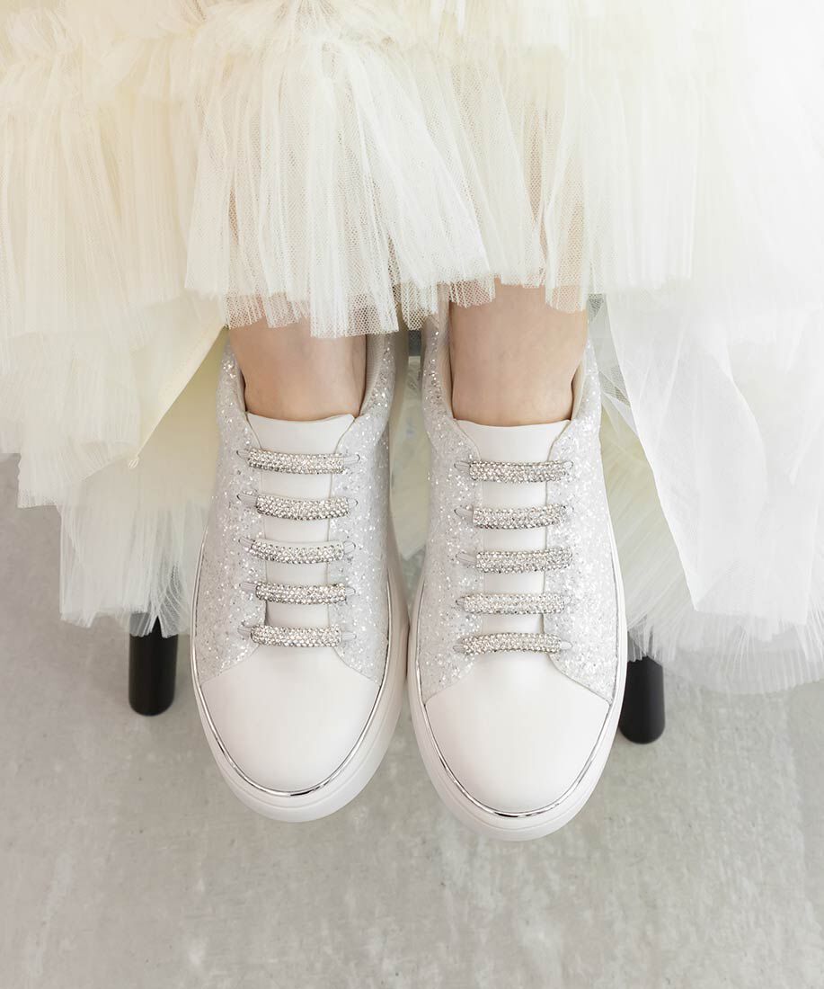  「ビジューパーツグリッタースニーカー」|スニーカー|