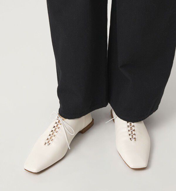 ODETTE E ODILE「ファインレースアップ フラット10&uarr;」|パンプス|