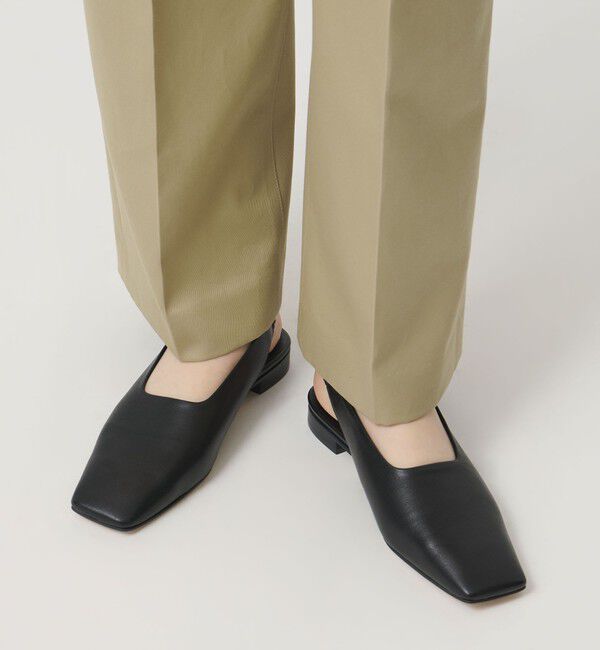 ODETTE E ODILE「スクエアディープバックベルト フラット20&uarr;」|パンプス|