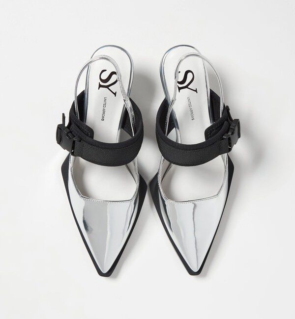 SY UNITED ARROWS「＜SY＞ シェイプヒールベルクロバックベルト パンプス50&uarr;」|パンプス|