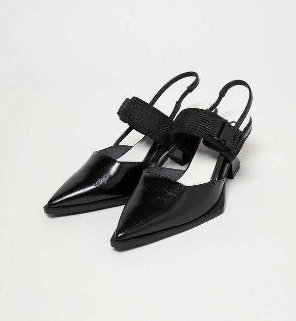SY UNITED ARROWS「＜SY＞ シェイプヒールベルクロバックベルト パンプス50&uarr;」|パンプス|