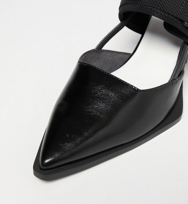 SY UNITED ARROWS「＜SY＞ シェイプヒールベルクロバックベルト パンプス50&uarr;」|パンプス|