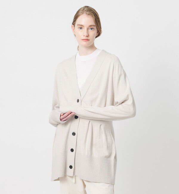 AEWEN MATOPH「＜AEWEN MATOPH＞ウエストタックニットカーディガン ‐ウォッシャブル‐」|カーディガン|