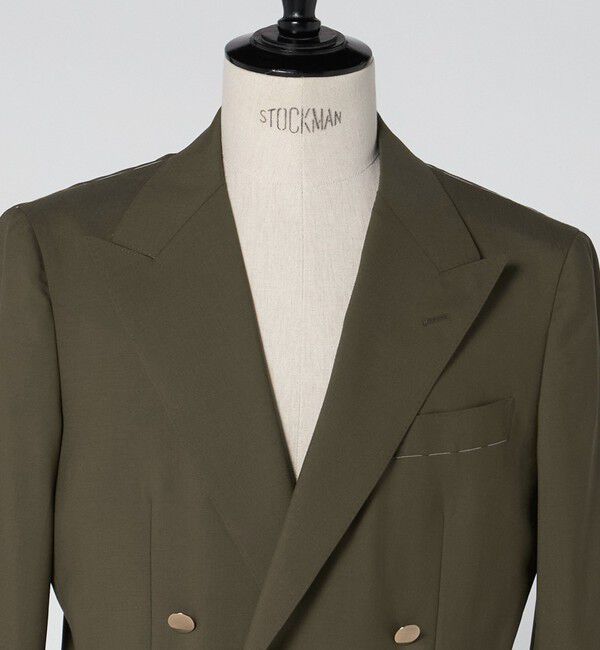 UNITED ARROWS「ウール モヘヤ 4ボタン ダブルブレストブレザー S‐MODEL」|テーラードジャケット|