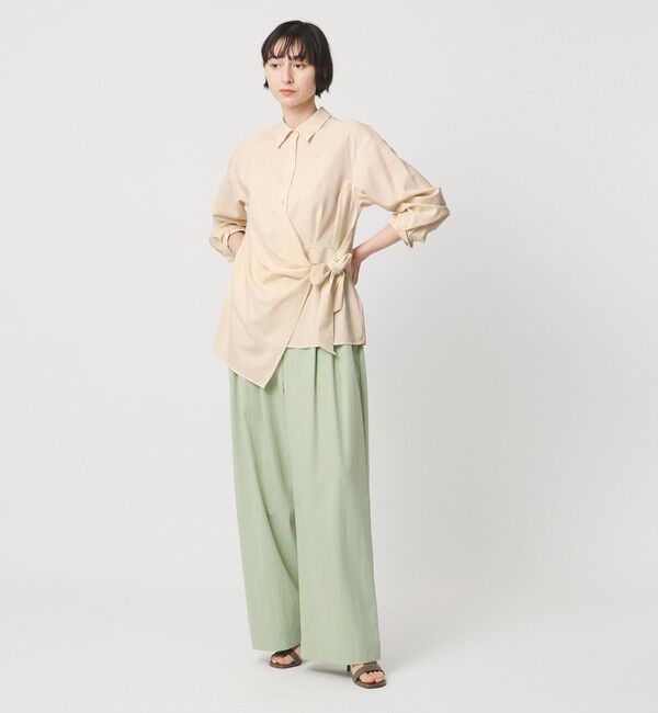 UNITED ARROWS「ドレープ ギャザー シャツ ‐ウォッシャブル‐」|シャツ・ブラウス|