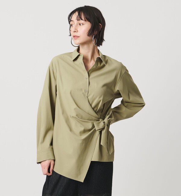 UNITED ARROWS「ドレープ ギャザー シャツ ‐ウォッシャブル‐」|シャツ・ブラウス|