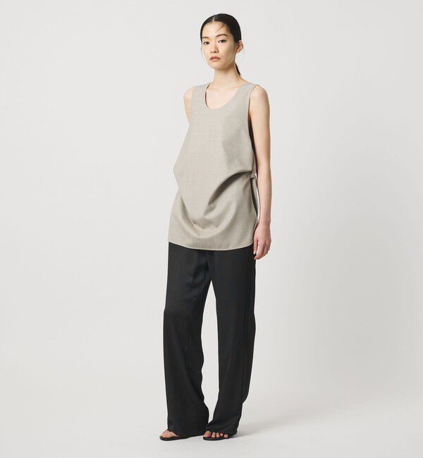 AEWEN MATOPH「＜AEWEN MATOPH＞サテンメローイージーパンツ ‐ ウォッシャブル ‐」|チノ|