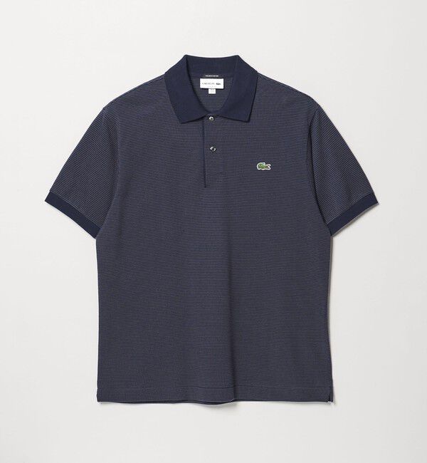 UNITED ARROWS「【別注】＜LACOSTE＞ボーダー スキッパー ポロシャツ」|ポロシャツ|NAVY