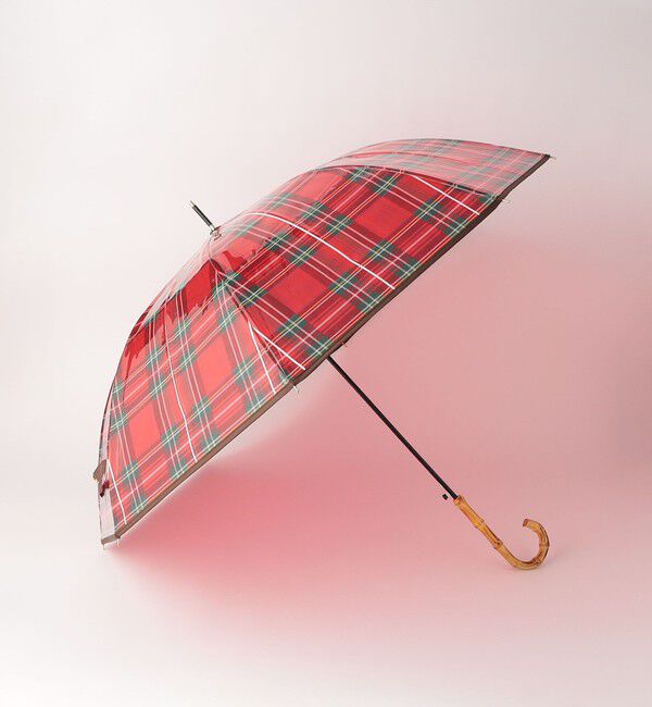 UNITED ARROWS green label relaxing「チェック ビニール アンブレラ / 雨傘 / レイン」|傘|