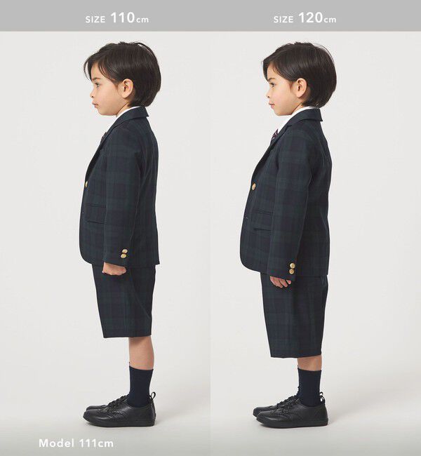 UNITED ARROWS green label relaxing「TRW ブラックウォッチ ジャケット / キッズ 110cm-130cm」|テーラードジャケット|