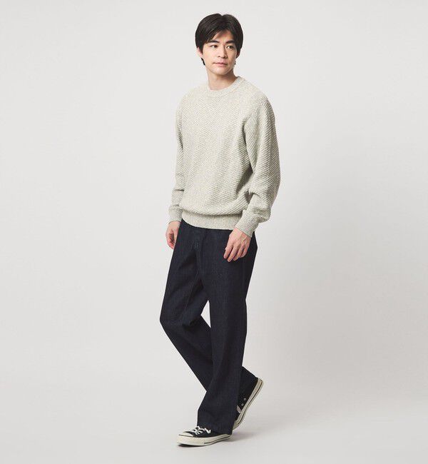 UNITED ARROWS green label relaxing「ミックスカラー クルーネック ニット」|ニット・セーター|