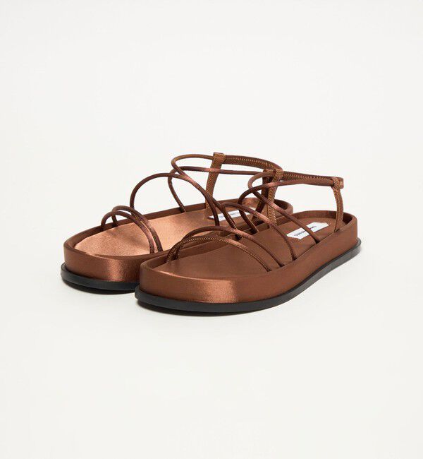 EMMEL REFINES「＜EMMEL REFINES＞EM サテンチューブ フラット サンダル」|サンダル|