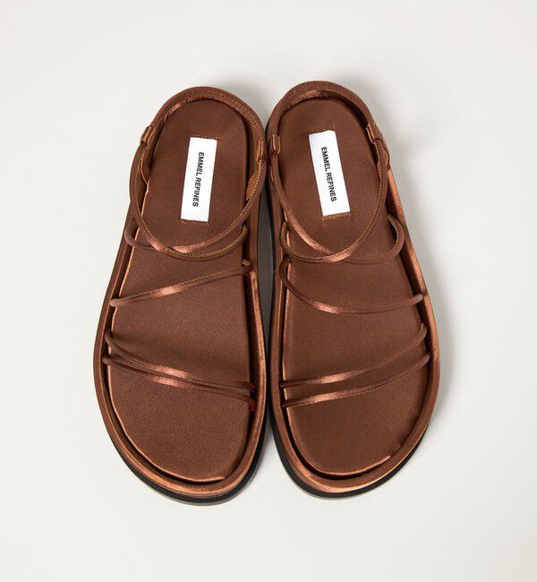 EMMEL REFINES「＜EMMEL REFINES＞EM サテンチューブ フラット サンダル」|サンダル|