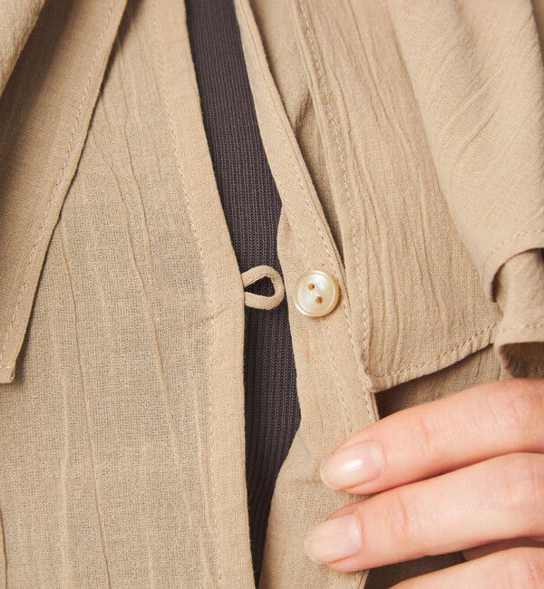 UNITED ARROWS green label relaxing「100/2 ラッフルカラー ブラウス」|シャツ・ブラウス|