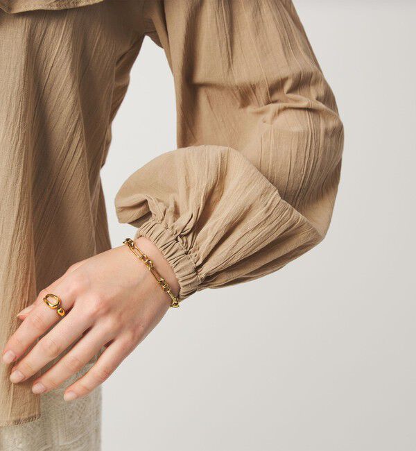 UNITED ARROWS green label relaxing「100/2 ラッフルカラー ブラウス」|シャツ・ブラウス|