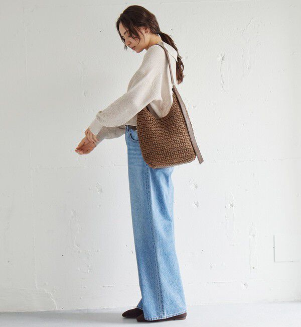 UNITED ARROWS green label relaxing「ペーパーコード ショルダーバッグ」|かごバッグ|