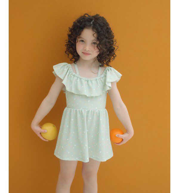 UNITED ARROWS green label relaxing「ラッフルスイムワンピース マルチモチーフ / 水着 / キッズ 100cm-130cm」|スポーツ|