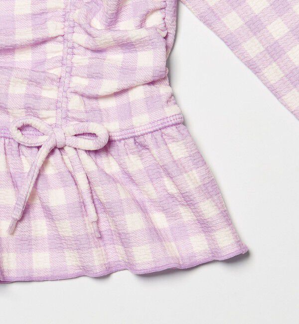 UNITED ARROWS green label relaxing「GLR ギンガム ラッシュガード セット / 水着 / キッズ 100cm-130cm」|スポーツ|