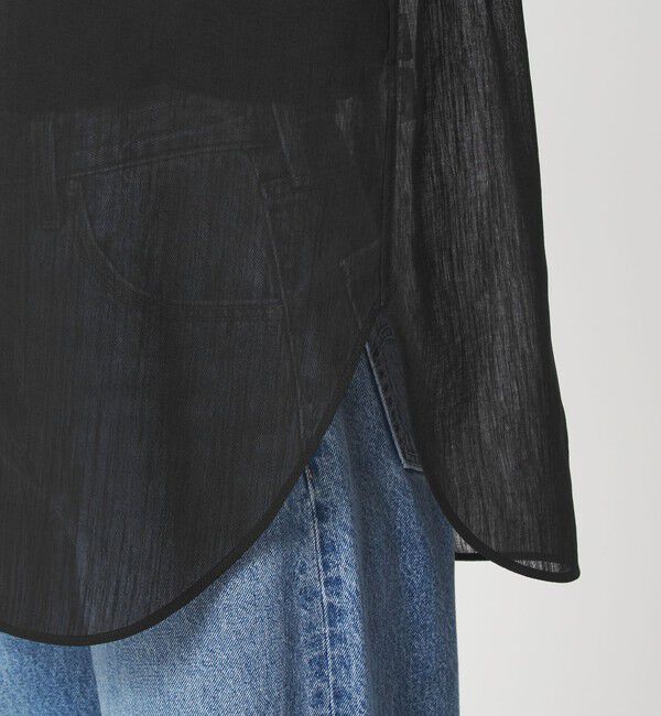 UNITED ARROWS green label relaxing「［size SHORTあり］ラミーライク シャツ 通気性」|シャツ・ブラウス|