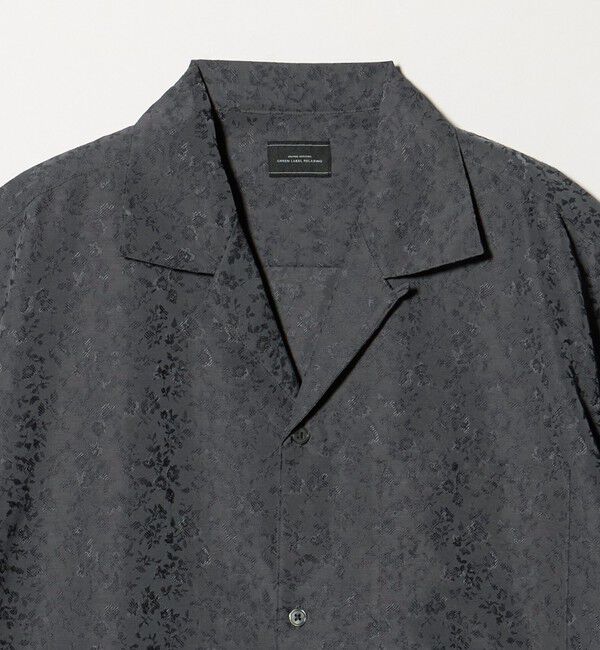 UNITED ARROWS green label relaxing「リネンライク ジャガード オープンカラー 半袖 シャツ」|シャツ・ブラウス|