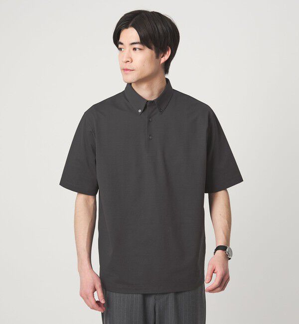 UNITED ARROWS green label relaxing「ドライ サッカー ボタンダウン 半袖 ポロシャツ -吸水速乾-」|ポロシャツ|