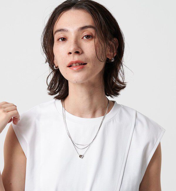 BEAUTY&YOUTH UNITED ARROWS「イビツ ハート 3連ネックレス」|ネックレス|