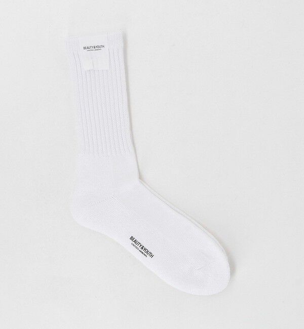 BEAUTY&YOUTH UNITED ARROWS「ルーズ パイル クルー ソックス」|ソックス|WHITE