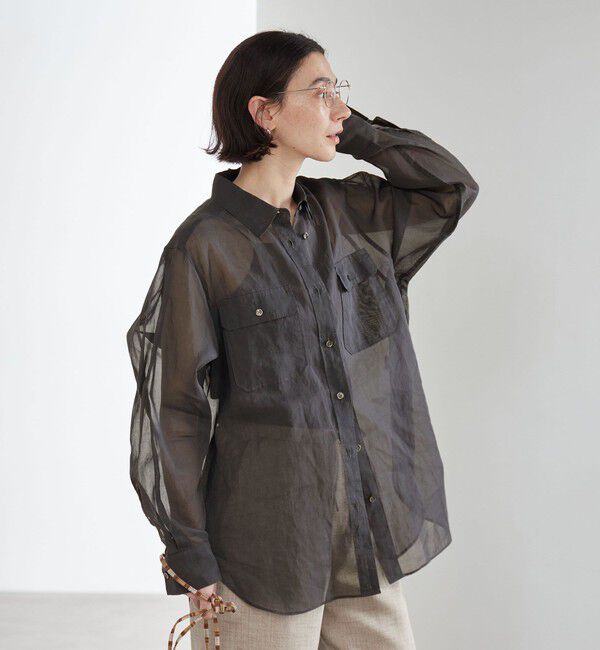 BEAUTY&YOUTH UNITED ARROWS「コットン シアー ワーク シャツ」|シャツ・ブラウス|