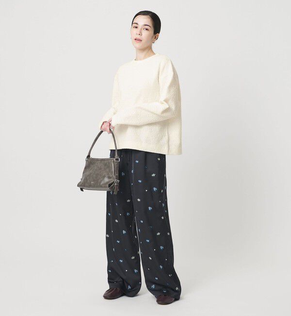 BEAUTY&YOUTH UNITED ARROWS「ジャガード クルーネック プルオーバー」|Tシャツ・カットソー|OFF WHITE