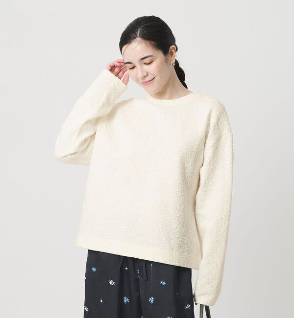 BEAUTY&YOUTH UNITED ARROWS「ジャガード クルーネック プルオーバー」|Tシャツ・カットソー|
