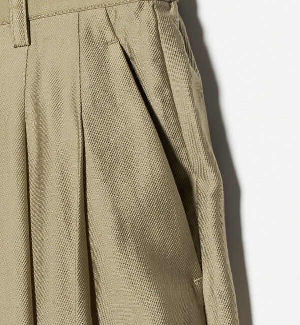 BEAUTY&YOUTH UNITED ARROWS「セルロースナイロン ツイル タック ワイドパンツ ウォッシャブル」|その他|