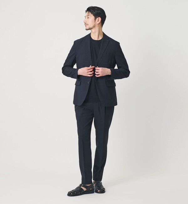 BEAUTY&YOUTH UNITED ARROWS「【WEB限定 WARDROBE SMART】 Reflax ポプリン ジャケット＆イージーパンツ」|スーツ|