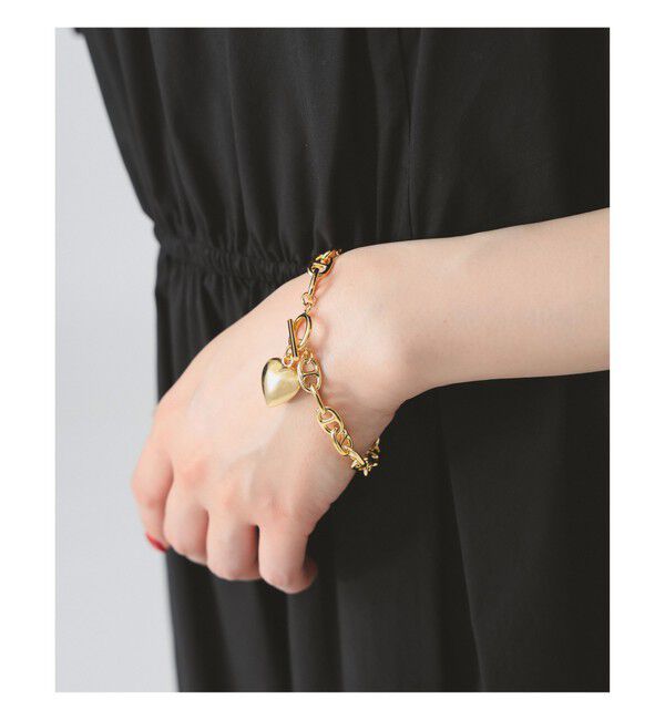 Ray BEAMS 「マリンチェーン マンテル ハート ブレスレット」|ブレスレット・バングル|