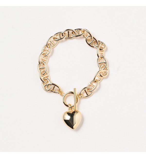 Ray BEAMS 「マリンチェーン マンテル ハート ブレスレット」|ブレスレット・バングル|