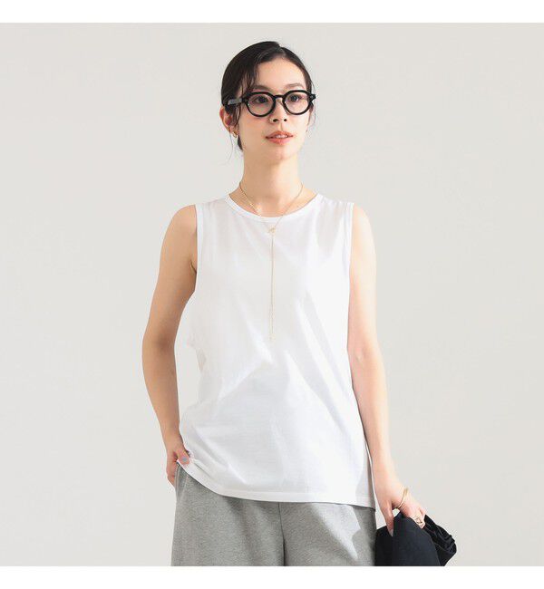 Demi-Luxe BEAMS 「YLEVE / コットン ノースリーブ プルオーバー」|Tシャツ・カットソー|