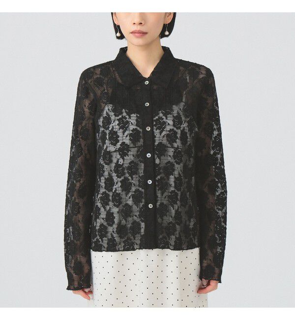 Ray BEAMS 「カット レース シャツ」|シャツ・ブラウス|