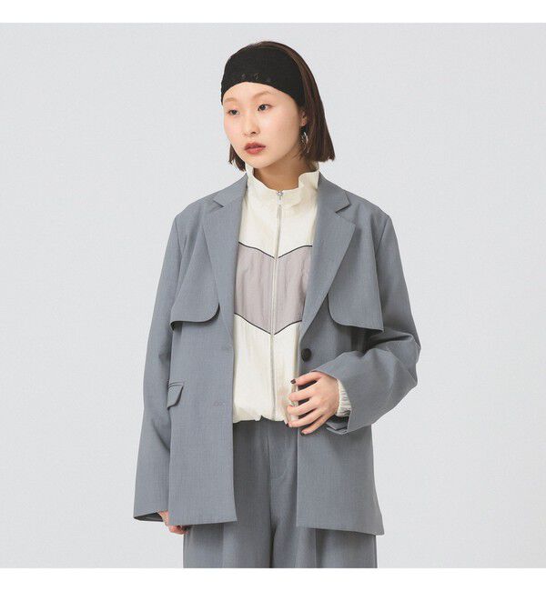 Ray BEAMS 「ヨークレイヤード 2ボタン ジャケット」|ダッフルコート|