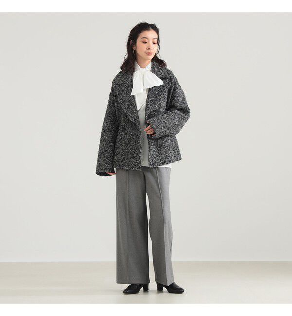 Demi-Luxe BEAMS 「ループツイード ピーコート」|ダッフルコート|