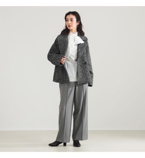 Demi-Luxe BEAMS 「ループツイード ピーコート」|ダッフルコート|